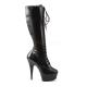 Pleaser DELIGHT-2023 6inch Heel, 1 3/4inch PF Stretch Knee BT, Side Zip������