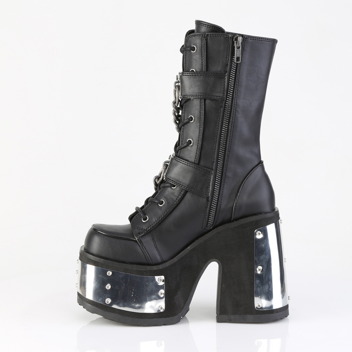 Demonia(�ǥ�˥�) CAMEL-120 �᥿��ѥͥ����֡��� ������ȥ�ϥ�ɥХå��륹�ȥ�å� �������� ������ZIP �Ĥ�ä���������