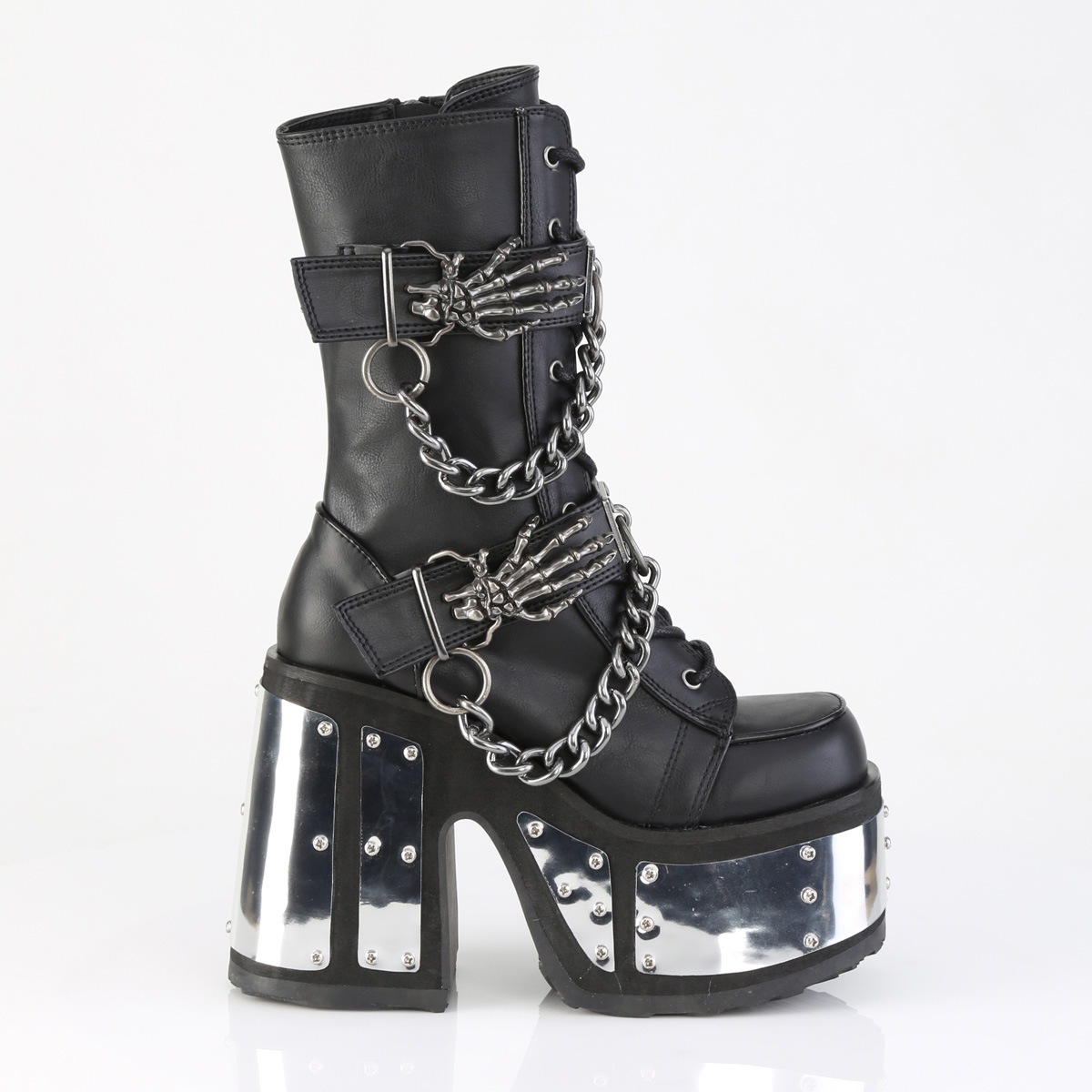 Demonia(�ǥ�˥�) CAMEL-120 �᥿��ѥͥ����֡��� ������ȥ�ϥ�ɥХå��륹�ȥ�å� �������� ������ZIP �Ĥ�ä���������