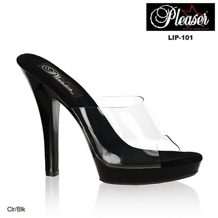 Pleaser(�ץ꡼����)��������� �ߥ塼�� ����ץ�����ӥϥ��ҡ��� ���ꥢ������LIP-101-CLR-BLK