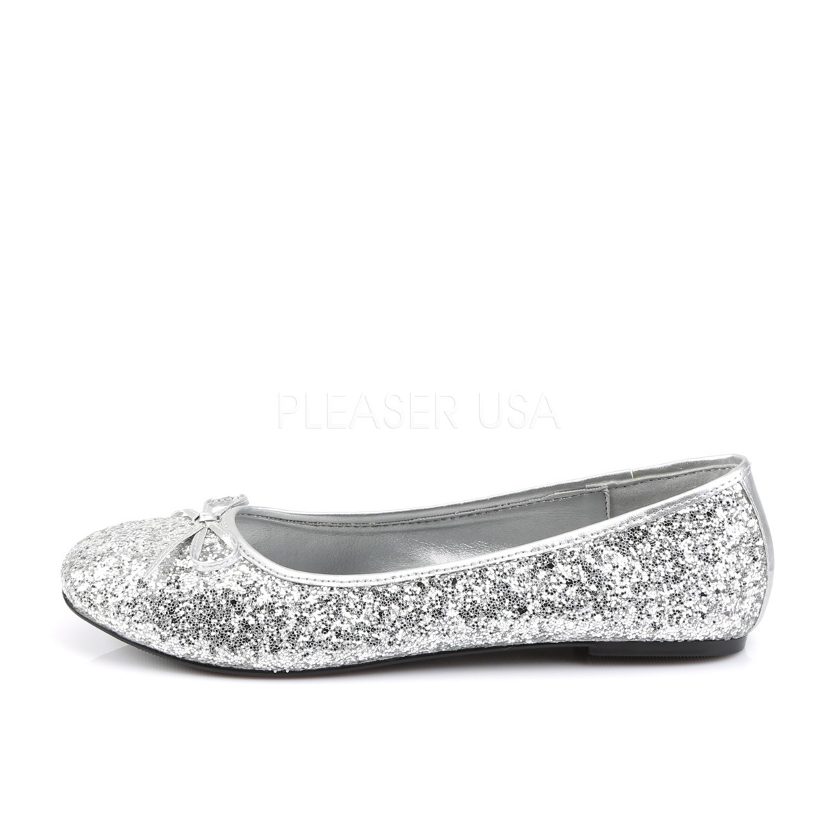 Funtasma STAR-16G Adult Ballet Glitter Flat with Bow Accent, Fantasy, Fairy