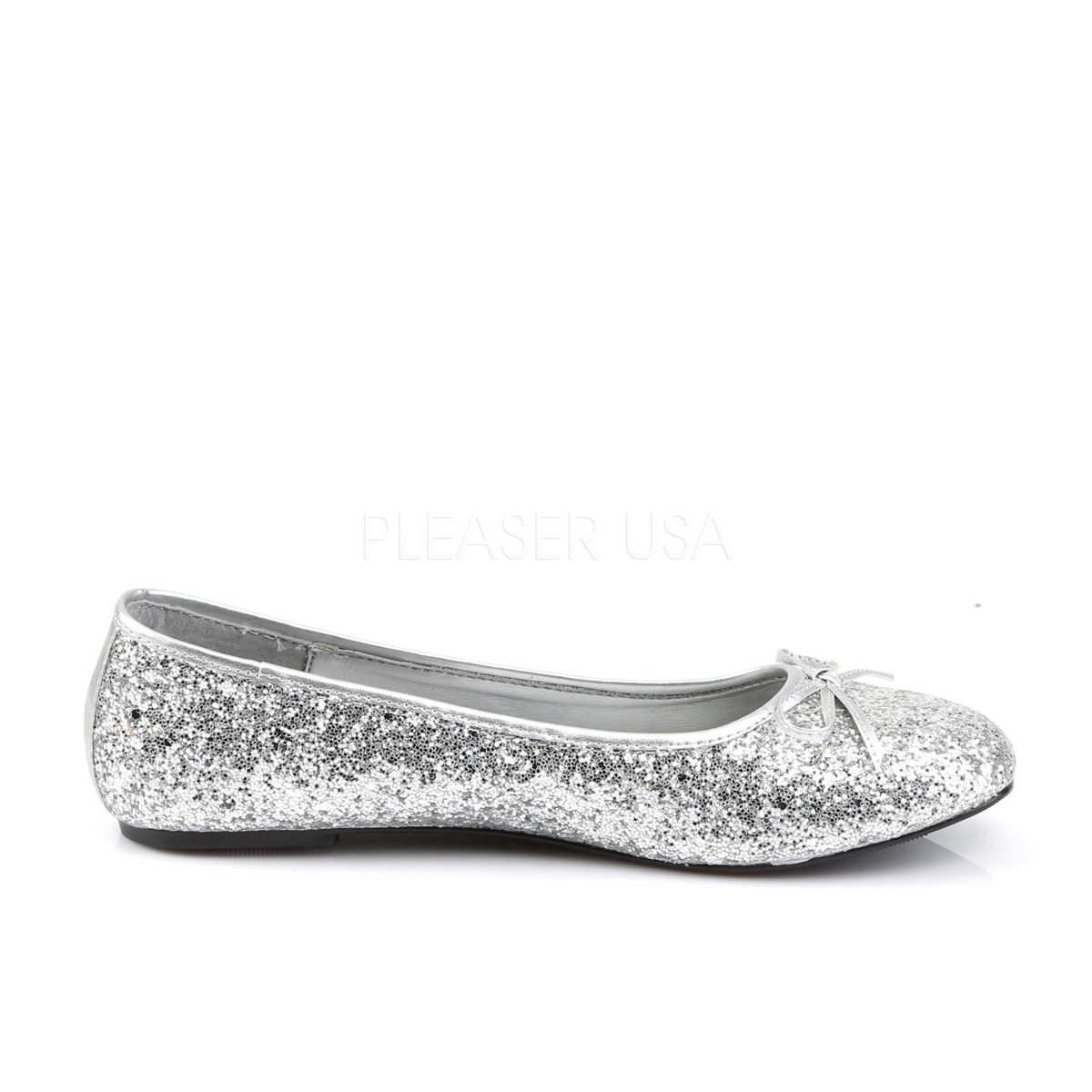 Funtasma STAR-16G Adult Ballet Glitter Flat with Bow Accent, Fantasy, Fairy