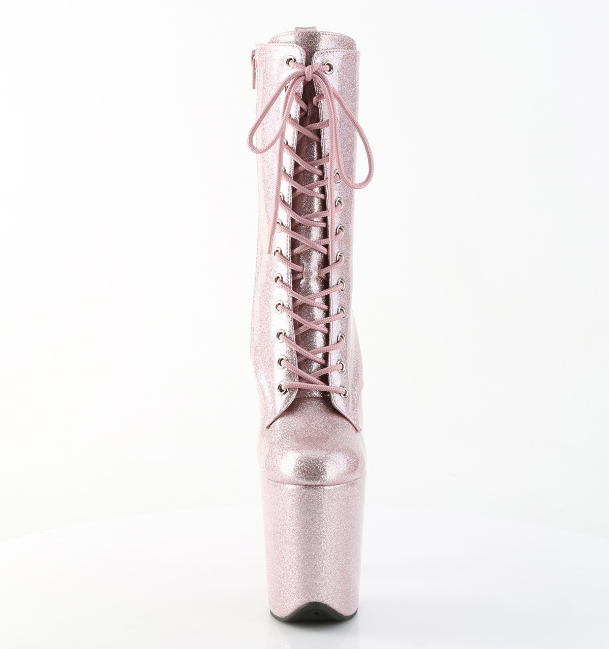 Pleaser(�ץ꡼����) FLAMINGO-1040GP �ե�ߥ� Ķ���쥷�硼�ȥ֡��� 20cm�ҡ��� �֥�å���ԥ󥯥���å���������