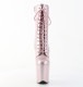 Pleaser(�ץ꡼����) FLAMINGO-1040GP �ե�ߥ� Ķ���쥷�硼�ȥ֡��� 20cm�ҡ��� �֥�å���ԥ󥯥���å���������