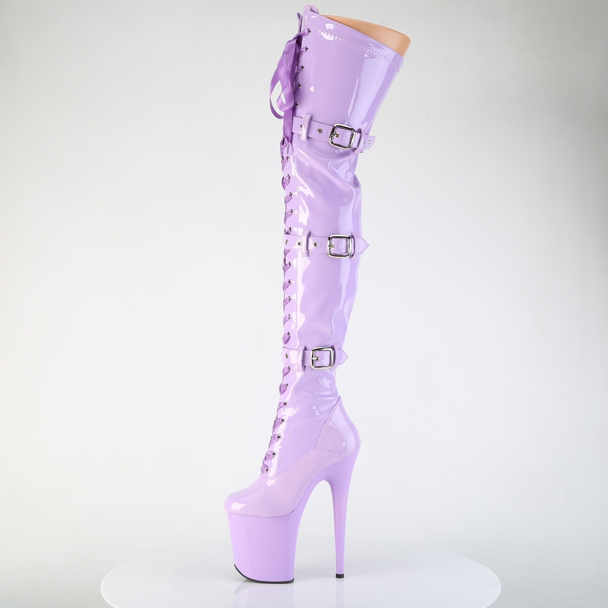 Pleaser(ץ꡼) FLAMINGO-3028 졼åסХå륹ȥå Ķ쥵ϥ֡ 8(20cm)ҡ ZIP ٥