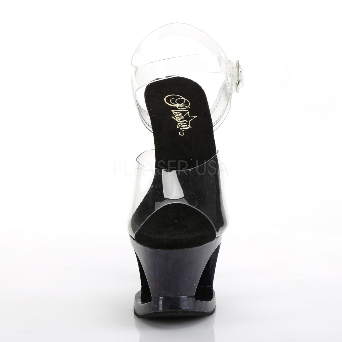 Pleaser(�ץ꡼����) MOON-708HSP ���åȥ����ȥץ�åȥե����� ���󥯥륹�ȥ�åץ������ ���ꥢ���ߥåɥʥ��ȥ֥롼�ۥ������ 7inch Heel, 2 3/4inch������