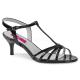 Pleaser Pink Label KITTEN-06 2 1/2inch Heel T-Strap Heel Open Toe Sandal������