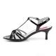 Pleaser Pink Label KITTEN-06 2 1/2inch Heel T-Strap Heel Open Toe Sandal������