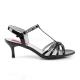 Pleaser Pink Label KITTEN-06 2 1/2inch Heel T-Strap Heel Open Toe Sandal������