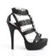 Pleaser Pink Label TEEZE-42W ���ȥ�åԡ� T���ȥ�å� ���������Хå�������� �֥�å� 5 3/4inch Heel, 1 3/4inch PF������