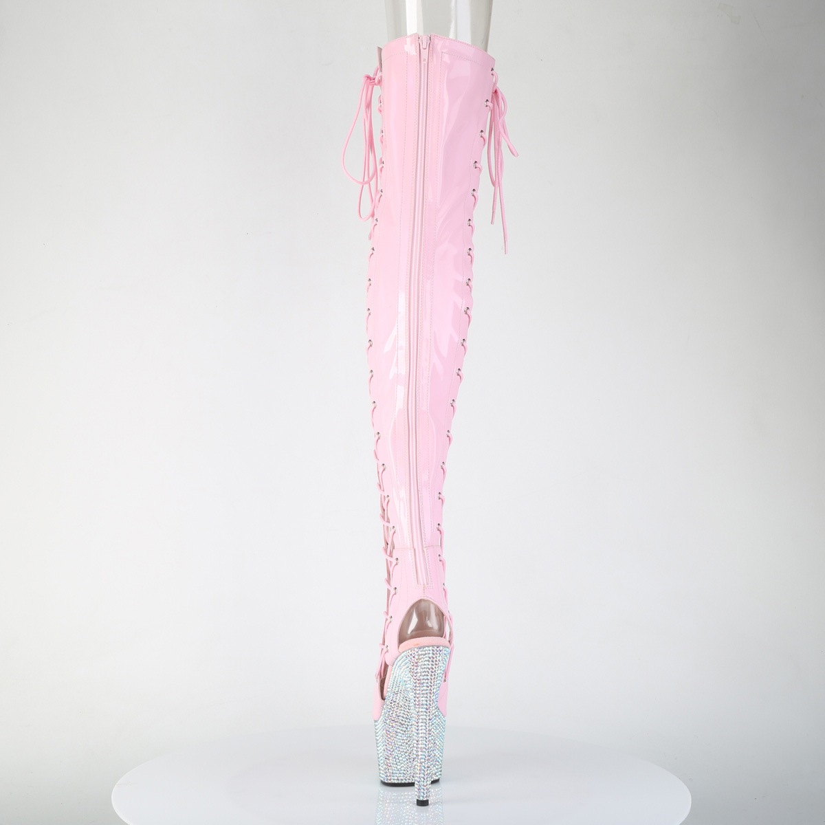 Pleaser(�ץ꡼����) BEJEWELED-3052HG-7 �����ץ�ȥ����Хå� ξ�����ɥ졼�����åץ����ϥ��֡��� AB�饤�󥹥ȡ������ �٥ӡ��ԥ󥯥ۥ�������С��ޥ��RS������