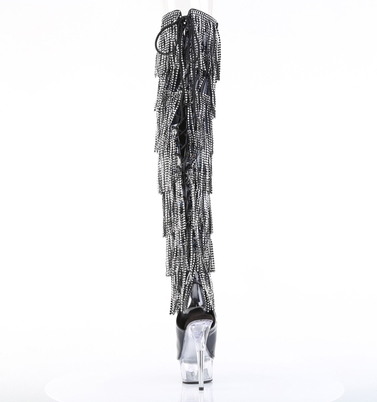 Pleaser(�ץ꡼����) DELIGHT-3017HG-RSF �����ץ�ȥ����ҡ��� 7�إ饤�󥹥ȡ���ե�� �Хå��졼�����å� �����ϥ��֡��� �֥�å��ۥ������ꥢ������