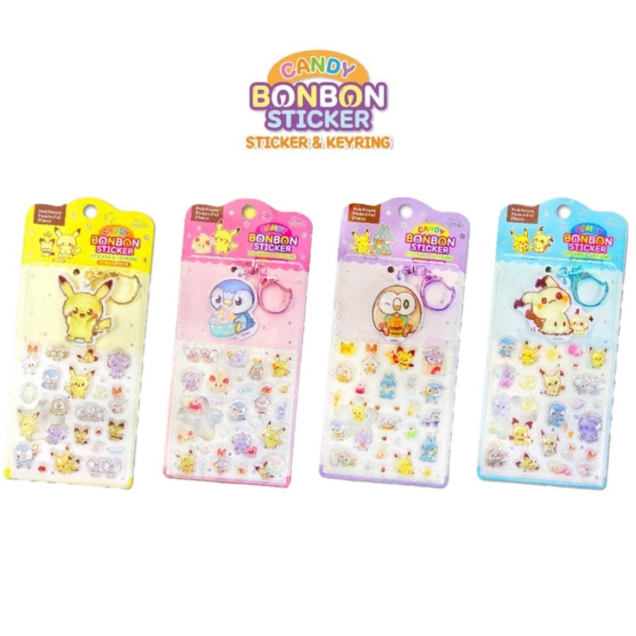 CANDY BONBON ポケモンステッカー&キーリング
