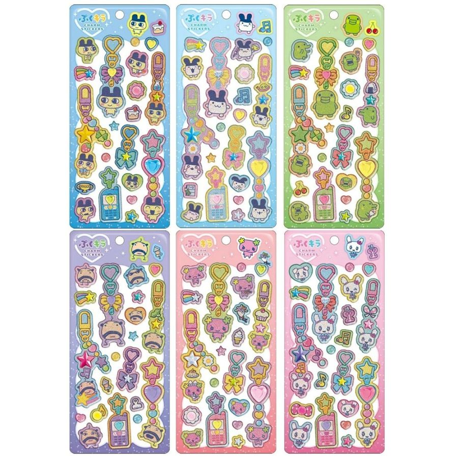 ぷくキラチャームステッカー たまごっち
