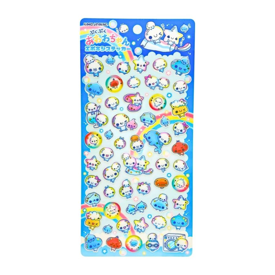 ぷくぷくあわわちゃん エポキシステッカー