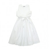 50% off apron dress white