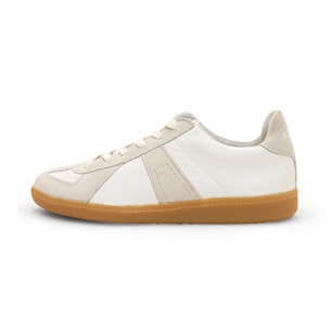 GERMAN TRAINER ALL LEATHER WHITE / TRANSPARENT