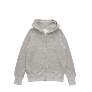 ں١Cotton Sweat Jersey Hooded Zip-up