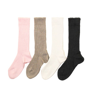 Line Silk Rib Socks