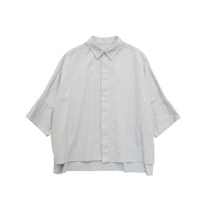 COTTON TWILL WIDE CUFFS SHIRT