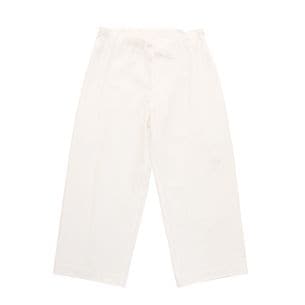 COTTON TWILL WIDE PANTS