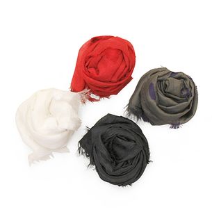 CUT SILK JACQUARD DOT CUT SCARF