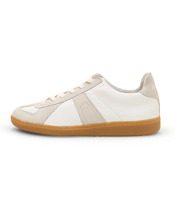 GERMAN TRAINER ALL LEATHER WHITE / TRANSPARENT