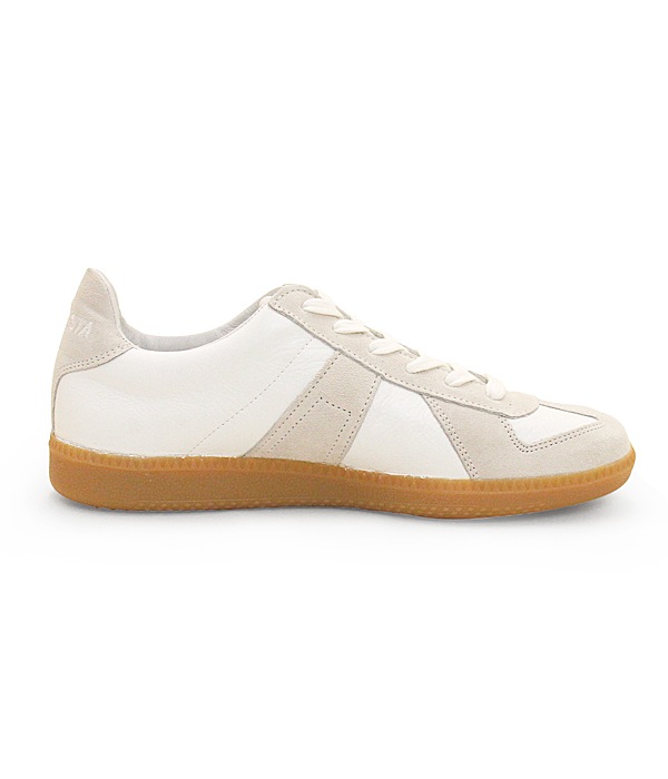 GERMAN TRAINER ALL LEATHER WHITE / TRANSPARENT