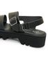 S.S. BELT SANDALS ��TWEETY SOLE��BLACK