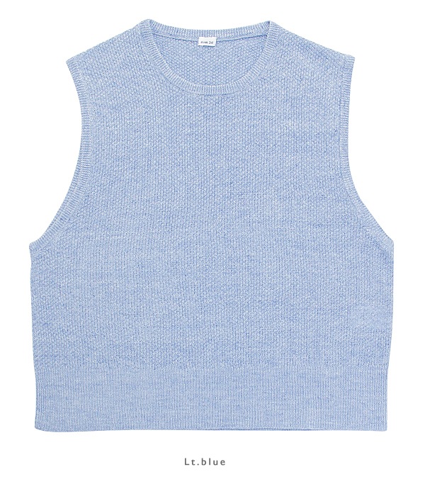 Moss Stitch Slipover (Silk Plating Linen)