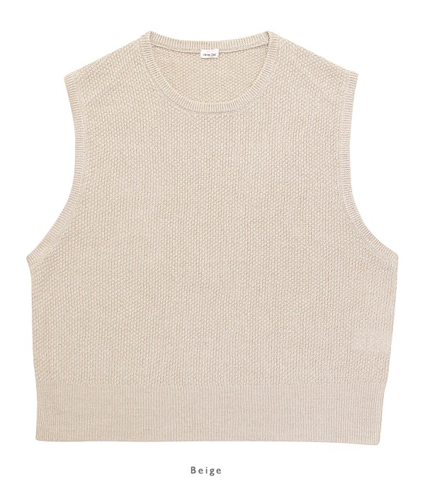 Moss Stitch Slipover (Silk Plating Linen)