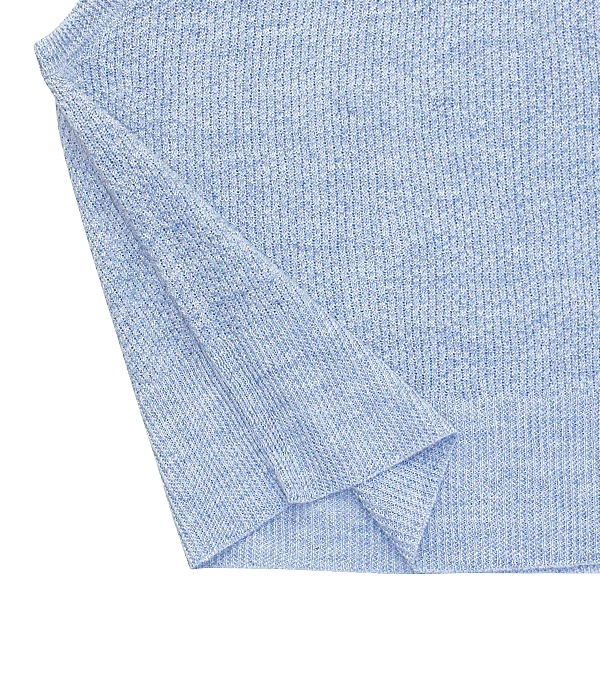 Moss Stitch Slipover (Silk Plating Linen)