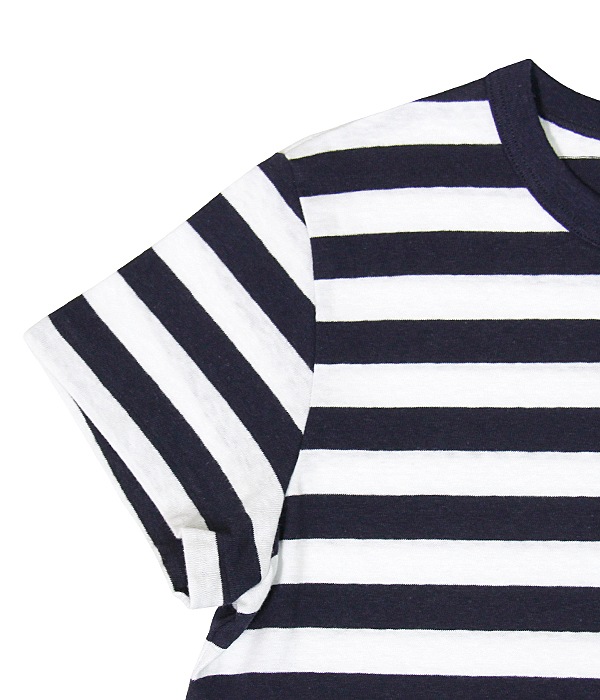 �ں����١�Cotton Border Jersey Short T-shirt