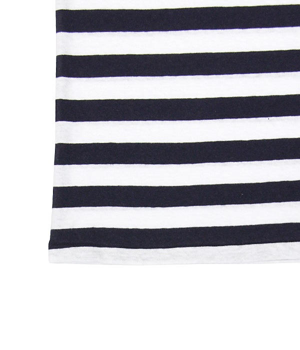 �ں����١�Cotton Border Jersey Short T-shirt