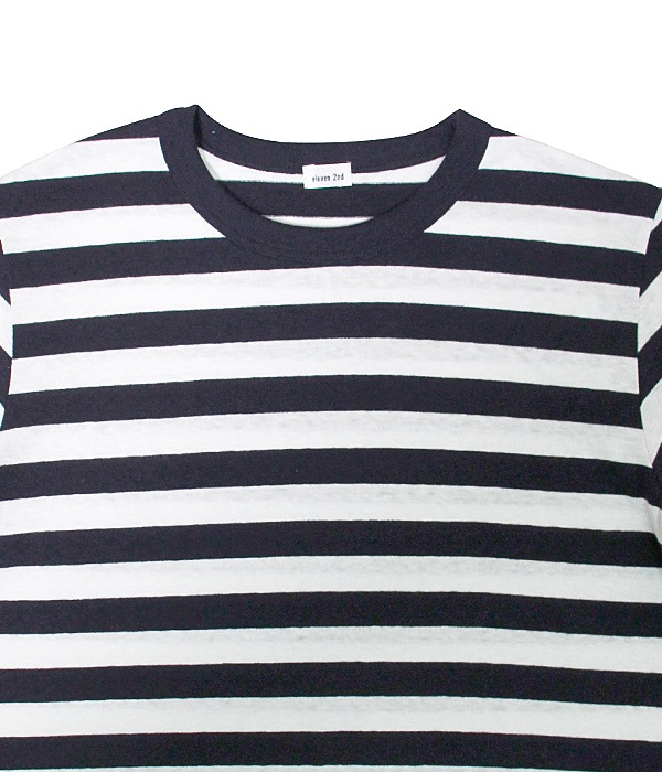 �ں����١�Cotton Border Jersey Long T-shirt