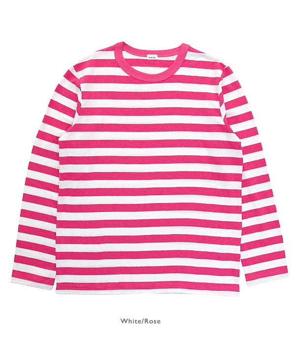 �ں����١�Cotton Border Jersey Long T-shirt