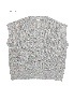 eleven 2nd | Linen Cotton Moss Stitchs V-neck Slipover