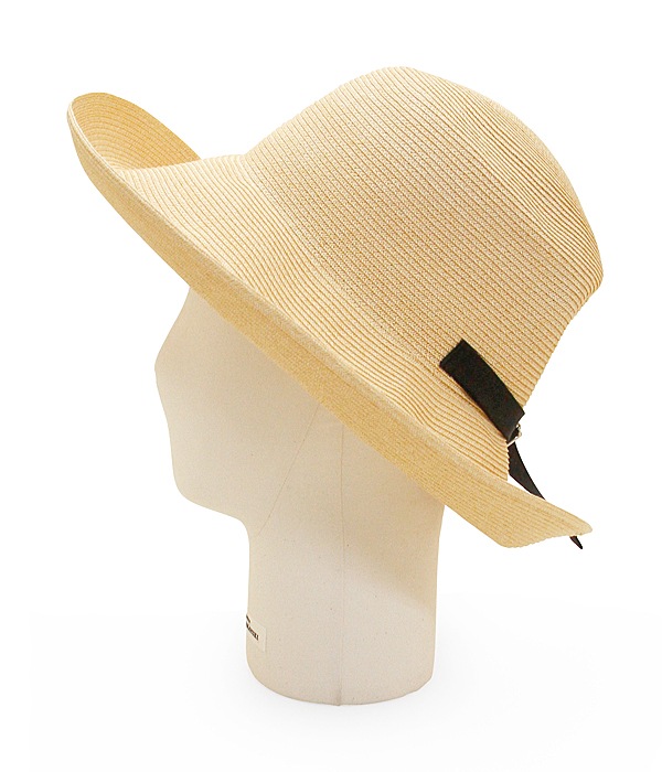 PAPER BRAID BOWLER HAT