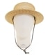 STRAW BRAID BOATER HAT 