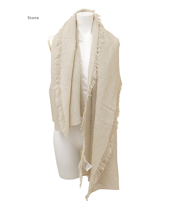 ��26SS�����١�Linen Cashmere Fringe Stole
