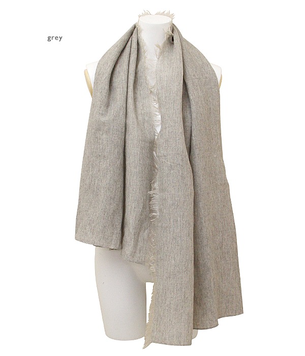 ��26SS�����١�Linen Cashmere Fringe Stole