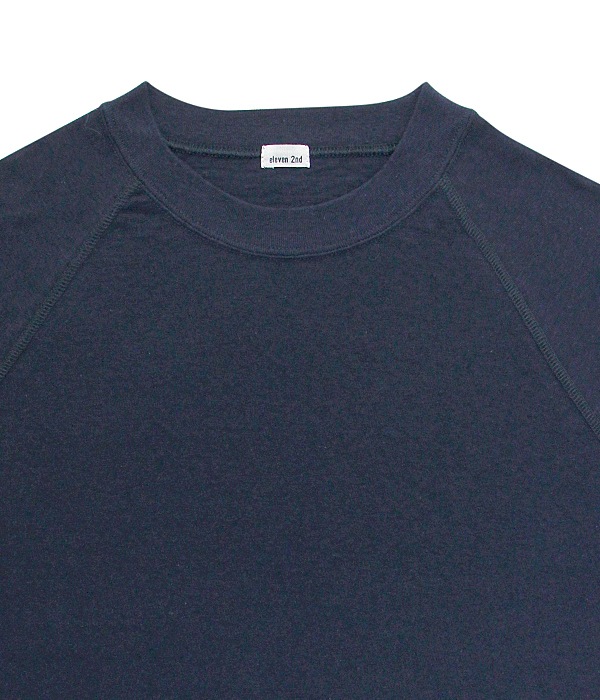 eleven 2nd | Plain Cotton Jersey Raglan T-shirt