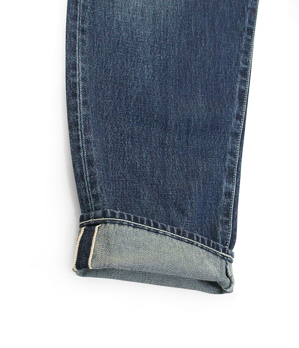 Selvage Denim Five Pocket Tapered Pants DARK FADE (UNISEX)