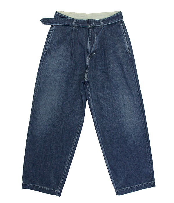 Selvage Denim Belted Pants DARK FADE (Unisex)