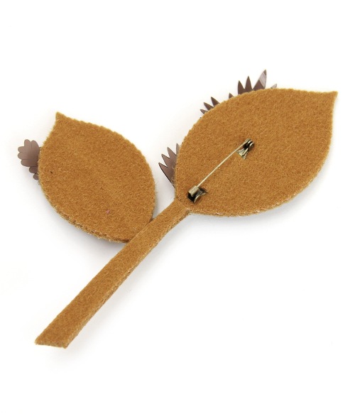 50%OFF leaf brooch