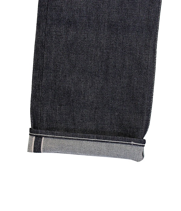 Selvage Denim Five Pocket Wide Straight Pants-RIGID