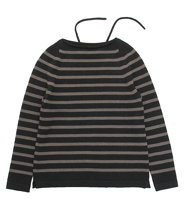 40%OFF boat neck border knit
