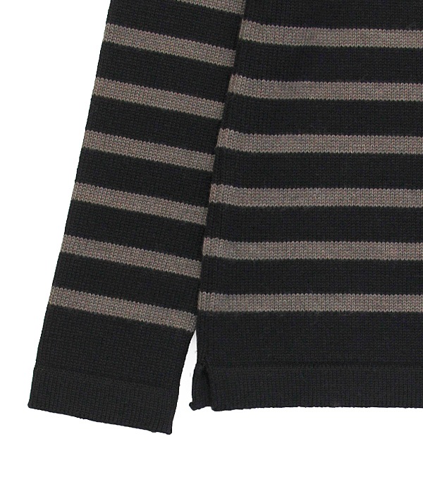 40%OFF boat neck border knit