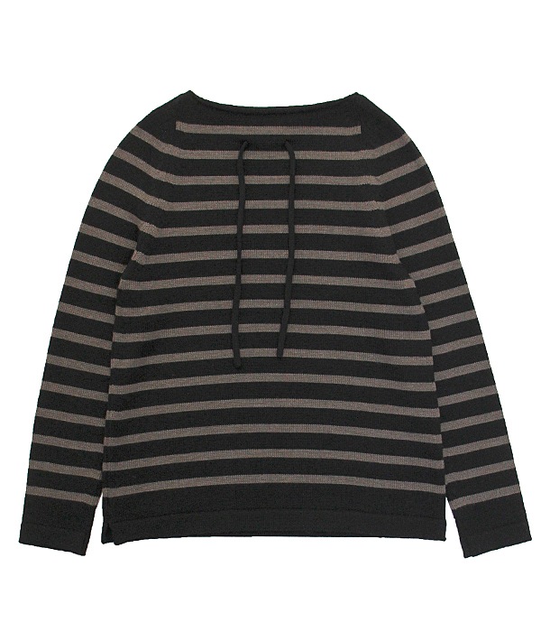 40%OFF boat neck border knit