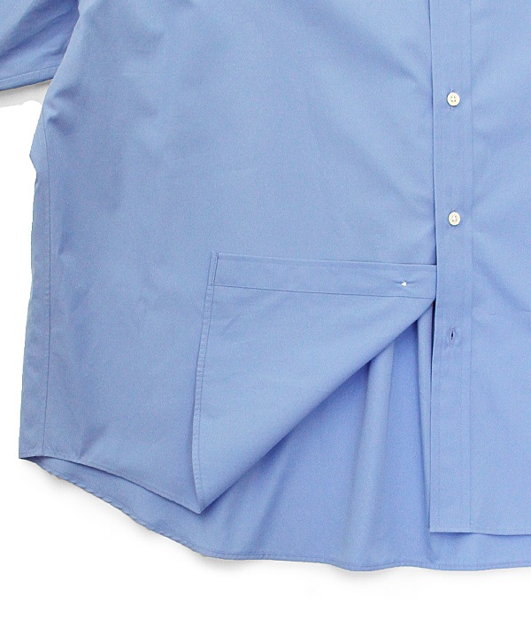 High Count Broad L/S Over sized Band Collar Shirt